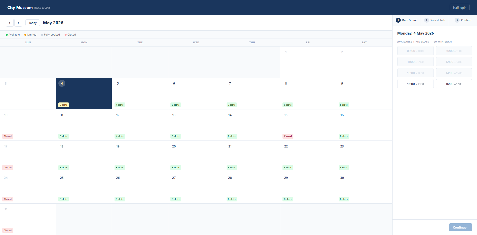 Client Calendar
