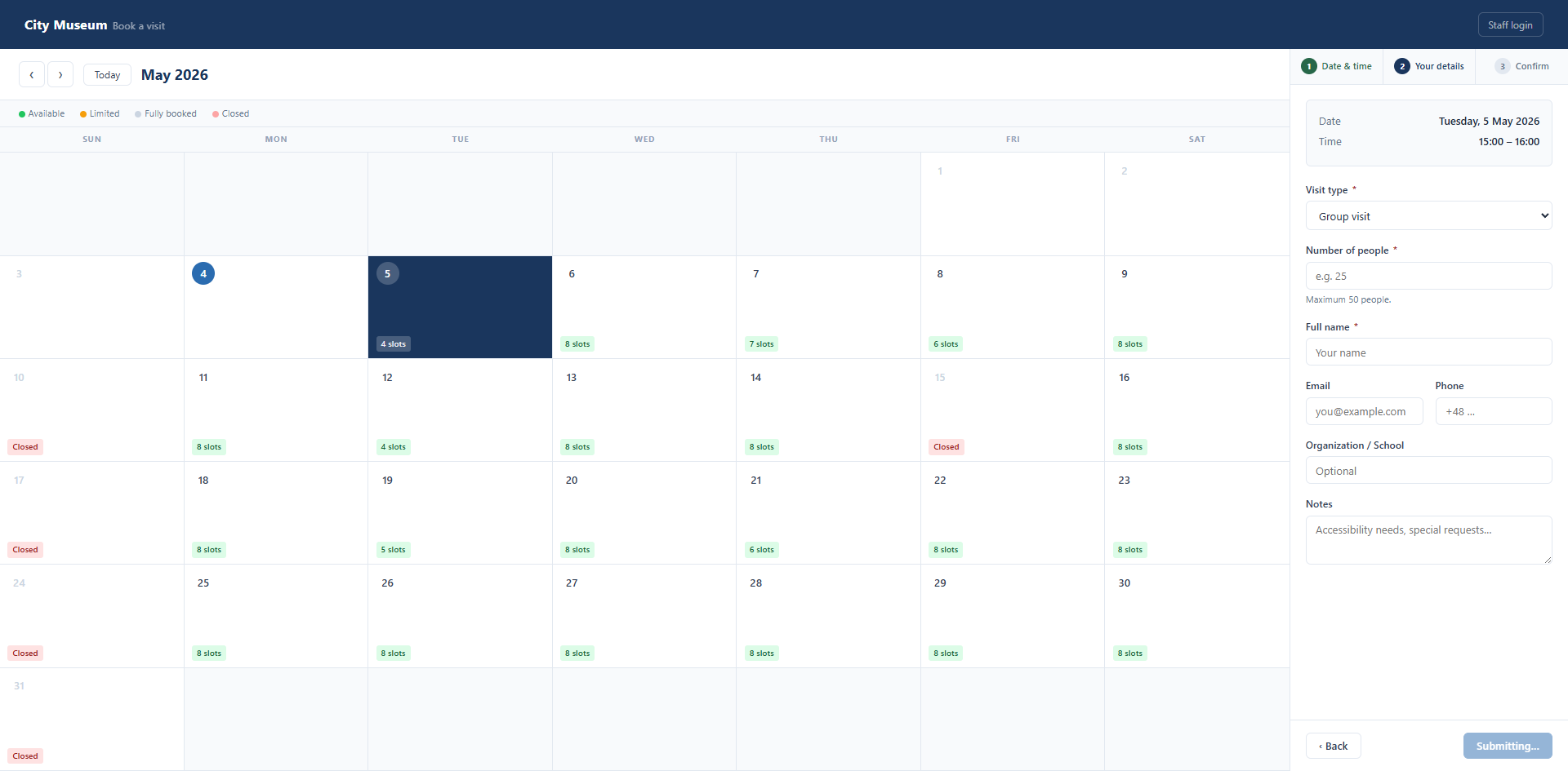 Client Calendar 2